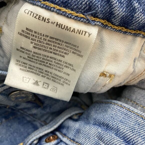 Citizens of Humanity Jeans COH Floral Tapestry Side Demy Cropped Flare Boho 29 - Picture 7 of 9